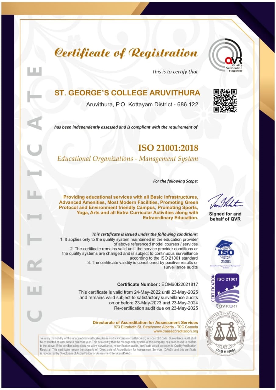 ISO 21001:2018 & 9001:2015 Certified Campus